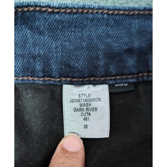 Veronica Beard Blake Classic Straight High Rise Buttonfly Denim Jeans Blue 28/6 - Picture 9 of 9